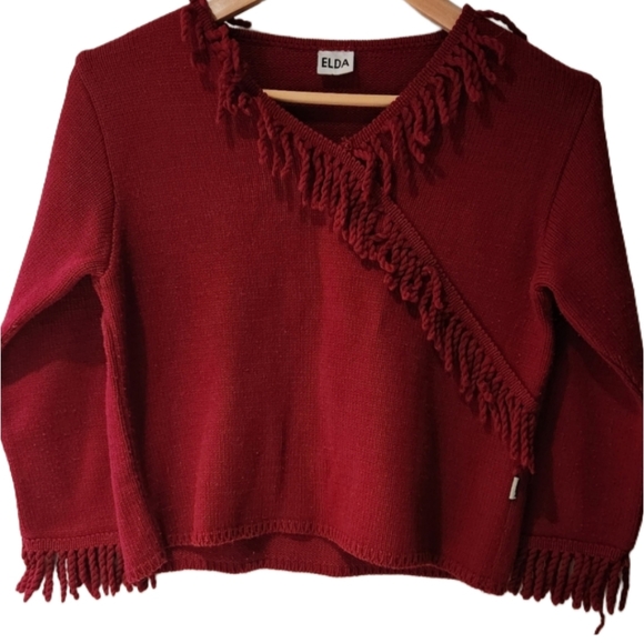 Sweaters - Elda Kameks Osmanbey‎ Fringe Sleeved Shirt Wool Acrylic